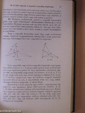 A projektiv geometria elemei