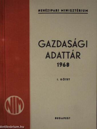 Gazdasági adattár 1968. I-II.