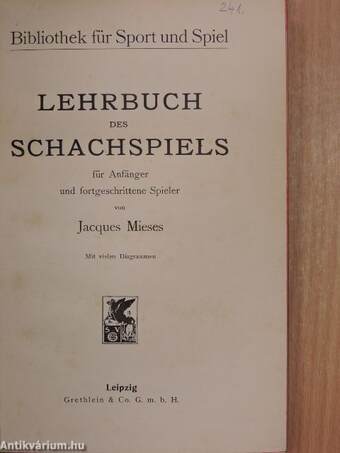 Lehrbuch des Schachspiels