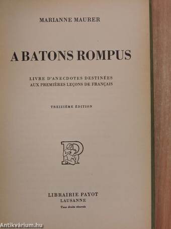 A batons rompus