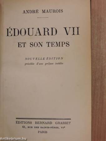Édouard VII et son temps