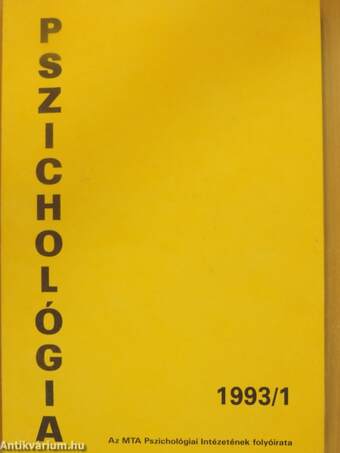 Pszichológia 1993/1.