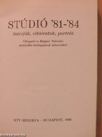 Stúdió '81-'84