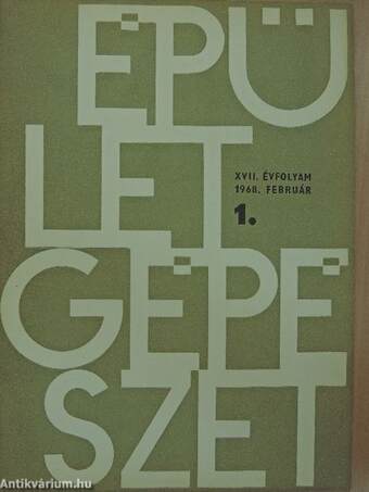 Épületgépészet 1968/1.