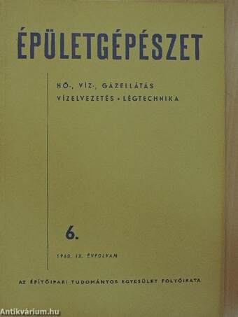 Épületgépészet 1960/6.