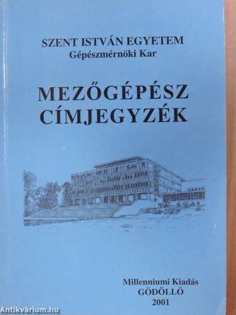 Mezőgépész címjegyzék