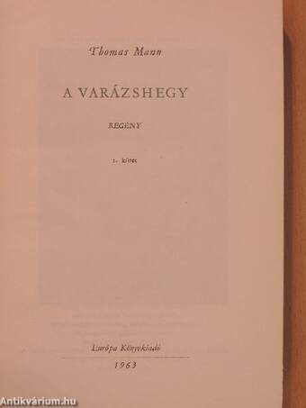 A Varázshegy I-II.