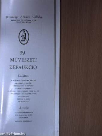 39. művészeti képaukció