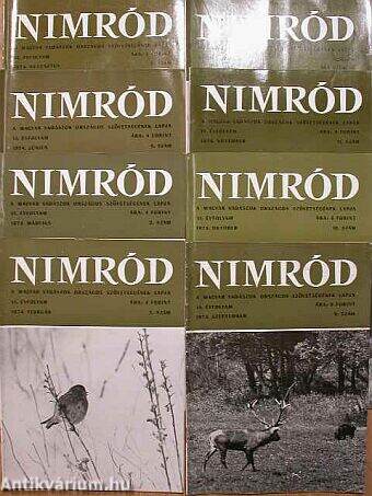 Nimród 1974. (nem teljes évfolyam)