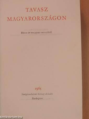 Tavasz Magyarországon