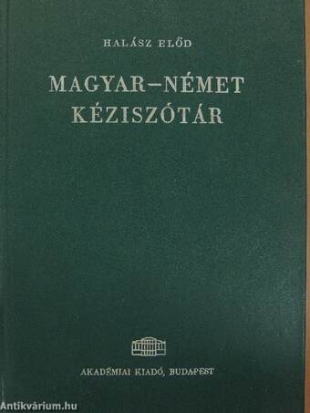 Magyar-német kéziszótár