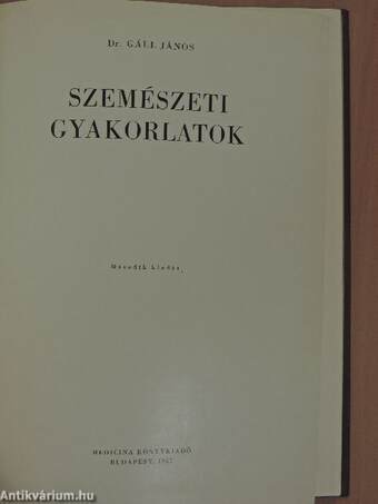 Szemészeti gyakorlatok