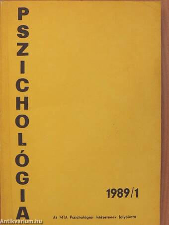 Pszichológia 1989/1-4.