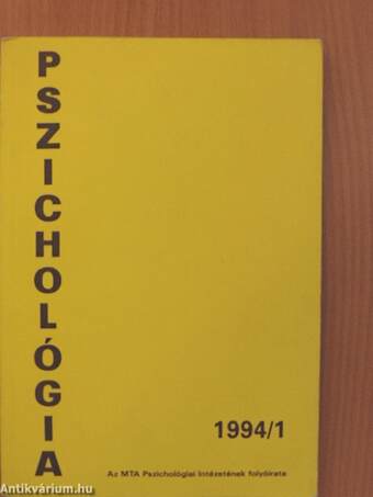Pszichológia 1994/1.