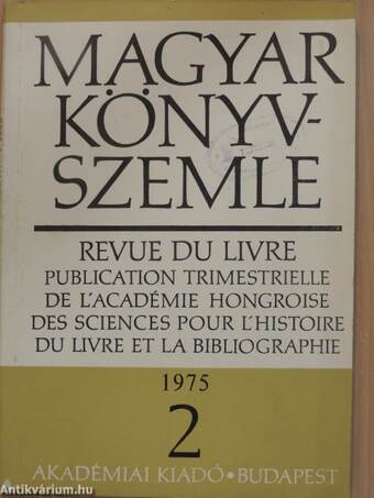 Magyar Könyvszemle 1975/2.