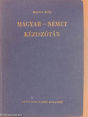 Magyar-német/Német-magyar kéziszótár