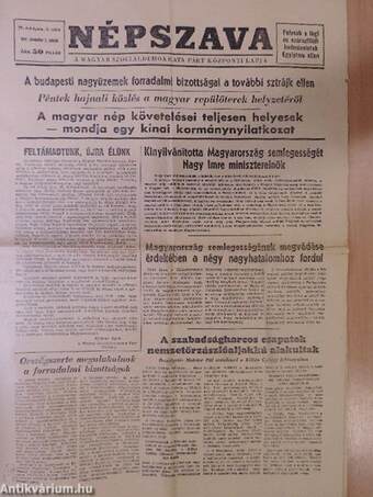 Népszava 1956. november 2.