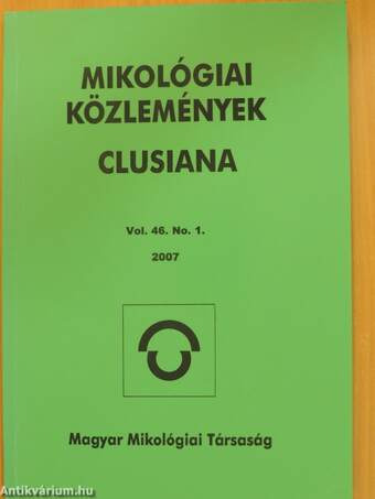 Mikológiai Közlemények 2007/1.