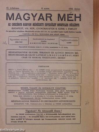 Magyar Méh 1944. június