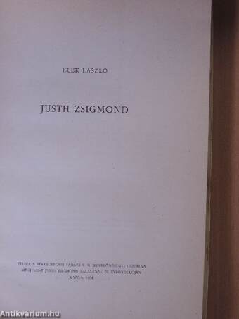 Justh Zsigmond