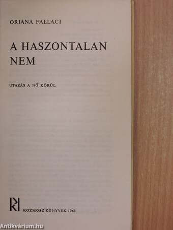 A haszontalan nem