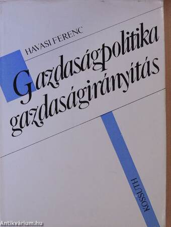 Gazdaságpolitika-gazdaságirányítás