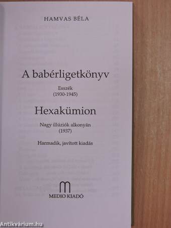 A babérligetkönyv/Hexakümion