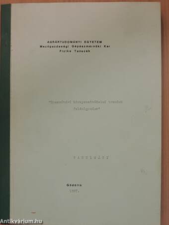 "Hosszútávú környezetvédelmi trendek feldolgozása"