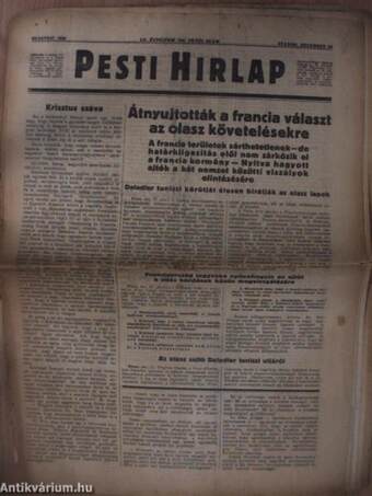 Pesti Hirlap 1938. december 28.