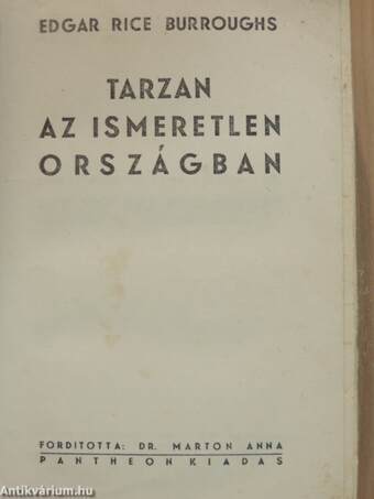 Tarzan az ismeretlen országban