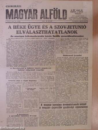 Csongrádi Magyar Alföld 1949. június 19.