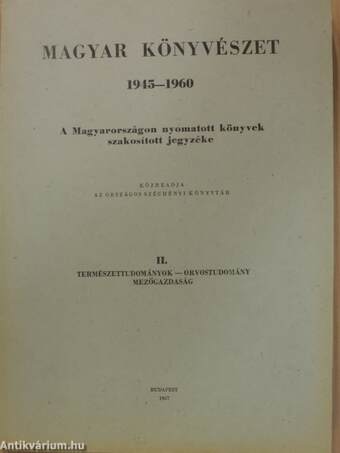 Magyar Könyvészet 1945-1960 II.