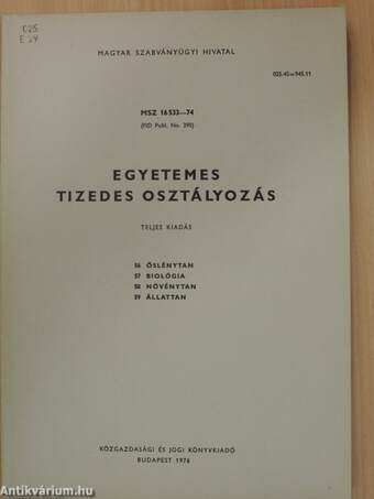 Egyetemes tizedes osztályozás 56-59.