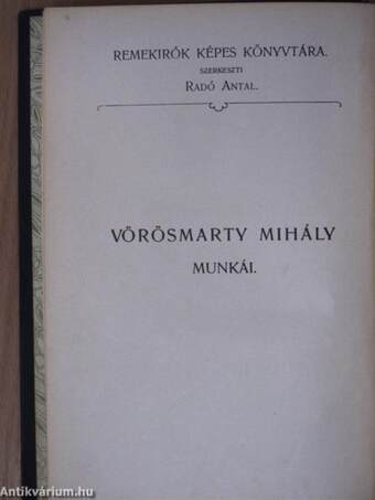 Vörösmarty Mihály munkái III.