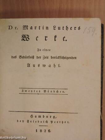 Dr. Martin Luthers Werke II. (gótbetűs)