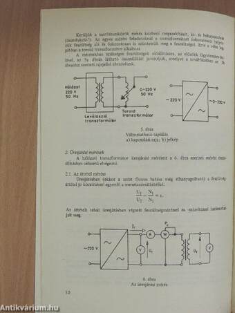 Híradásipari transzformátorok mérése