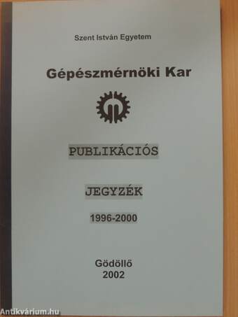 Publikációs jegyzék 1996-2000
