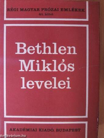 Bethlen Miklós levelei I-II.