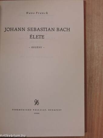 Johann Sebastian Bach élete