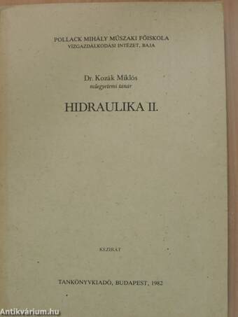 Hidraulika II.