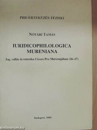 Iuridicophilologica mureniana