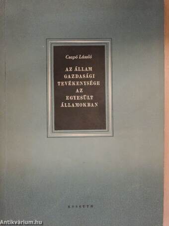 Az állam gazdasági tevékenysége az Egyesült Államokban