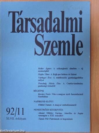 Társadalmi Szemle 1992. november