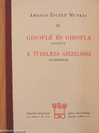 Giroflé és Girofla/A türelmes Grizeldisz