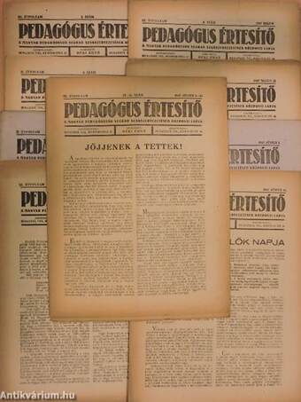 Pedagógus Értesítő 1947. (nem teljes évfolyam)