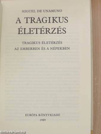 A tragikus életérzés