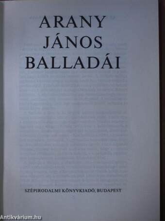 Arany János balladái