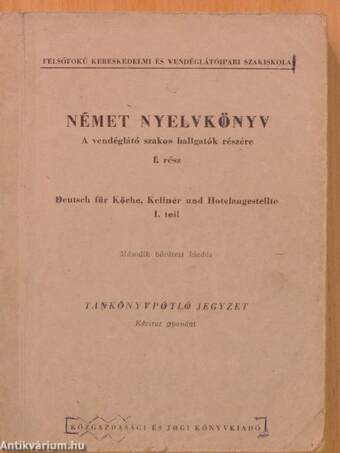 Német nyelvkönyv I.