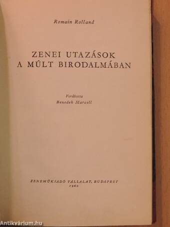 Zenei utazások a múlt birodalmában