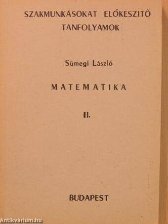 Matematika II.